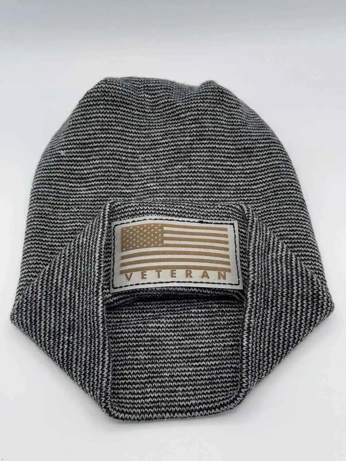 H Stitch Cuffed Beanie, Veterans Collection