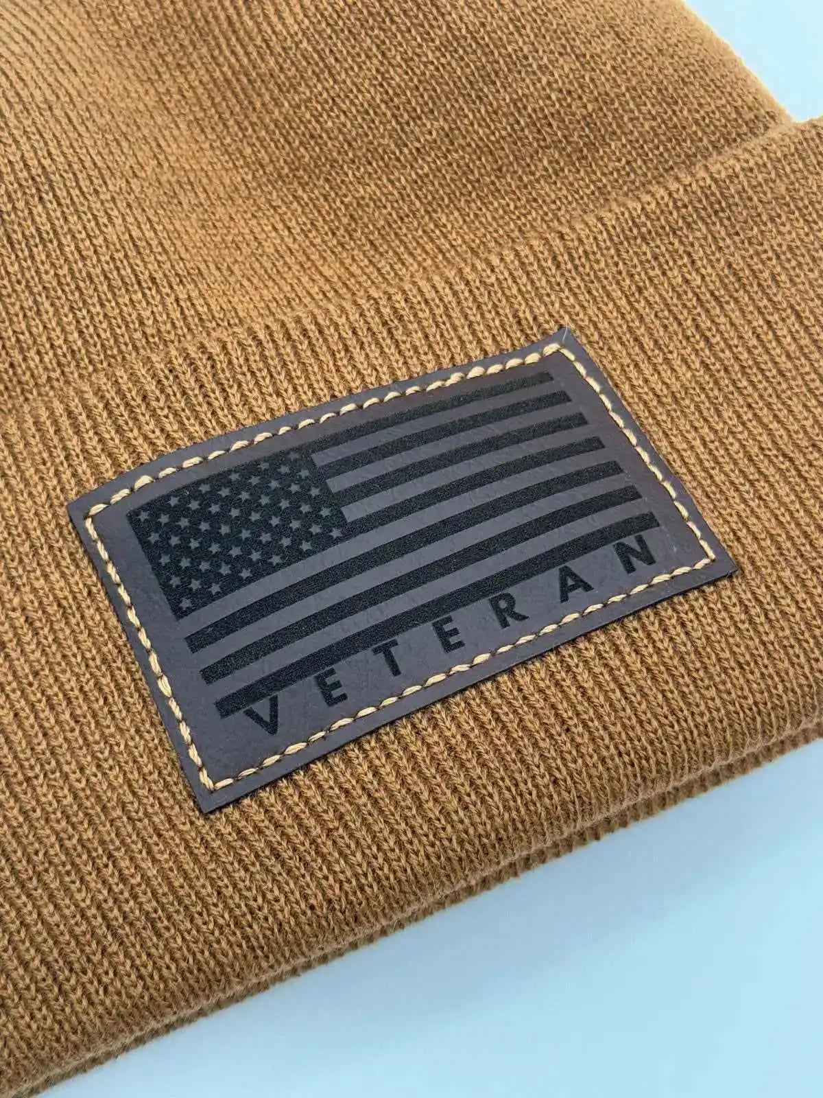 H Stitch Cuffed Beanie, Veterans Collection