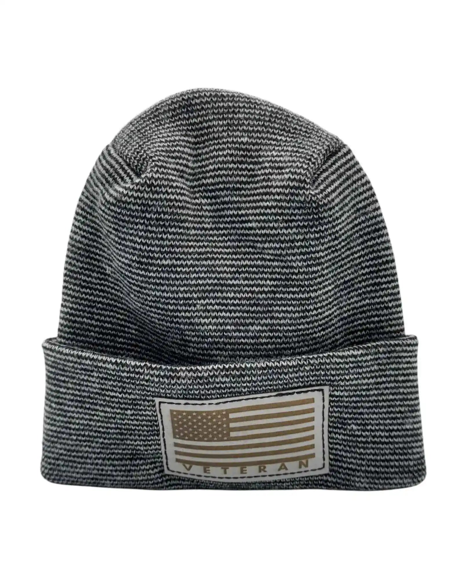 H Stitch Cuffed Beanie, Veterans Collection