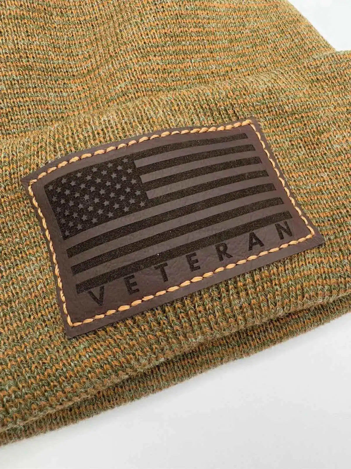 H Stitch Cuffed Beanie, Veterans Collection
