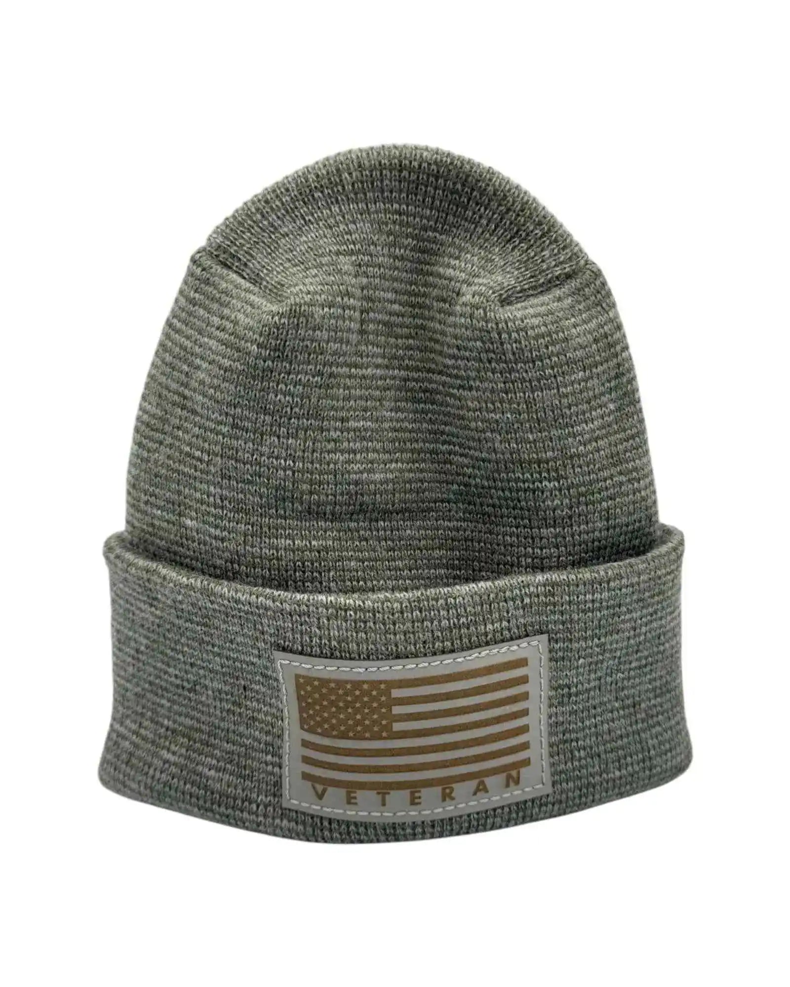 H Stitch Cuffed Beanie, Veterans Collection