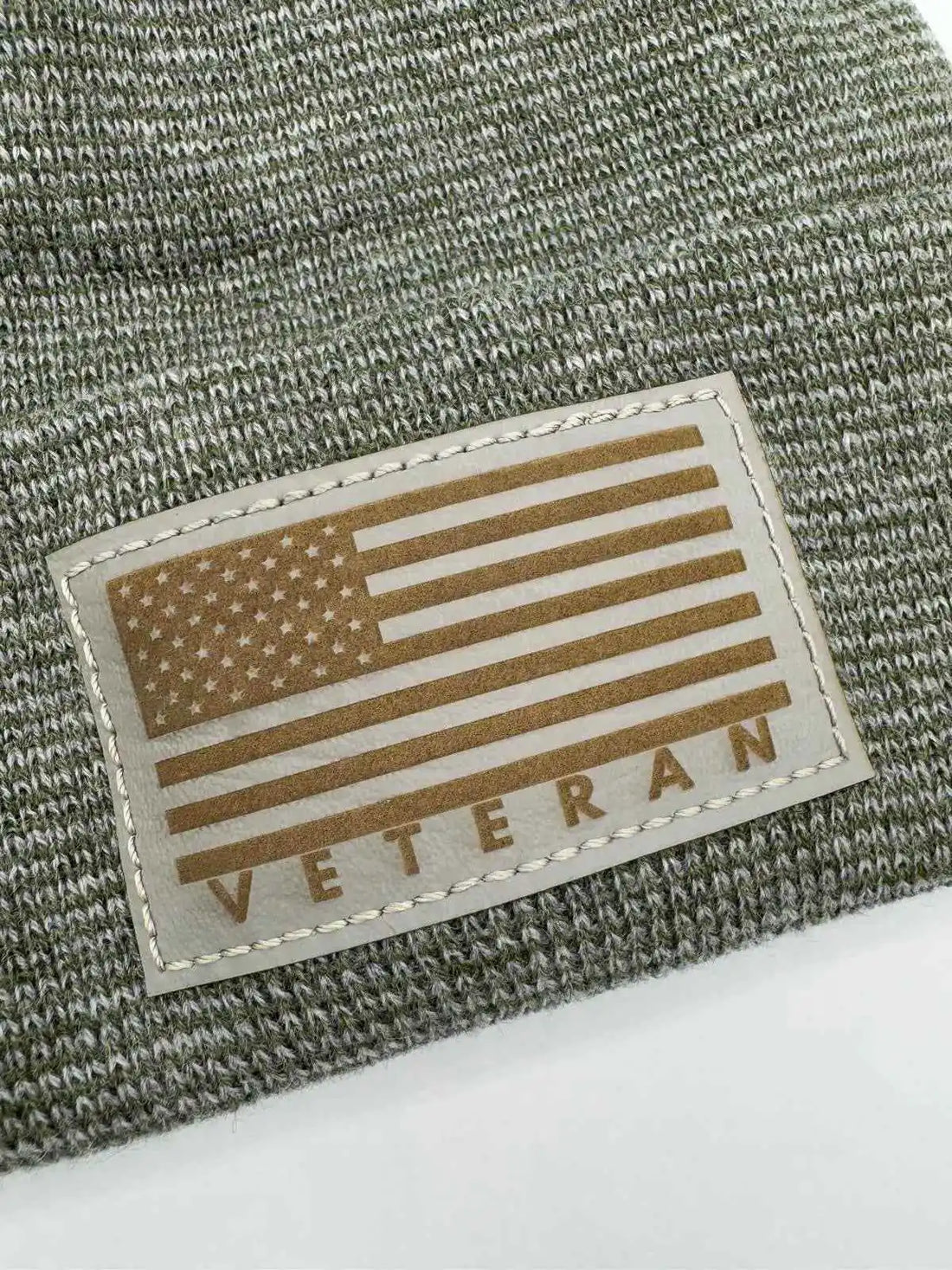H Stitch Cuffed Beanie, Veterans Collection