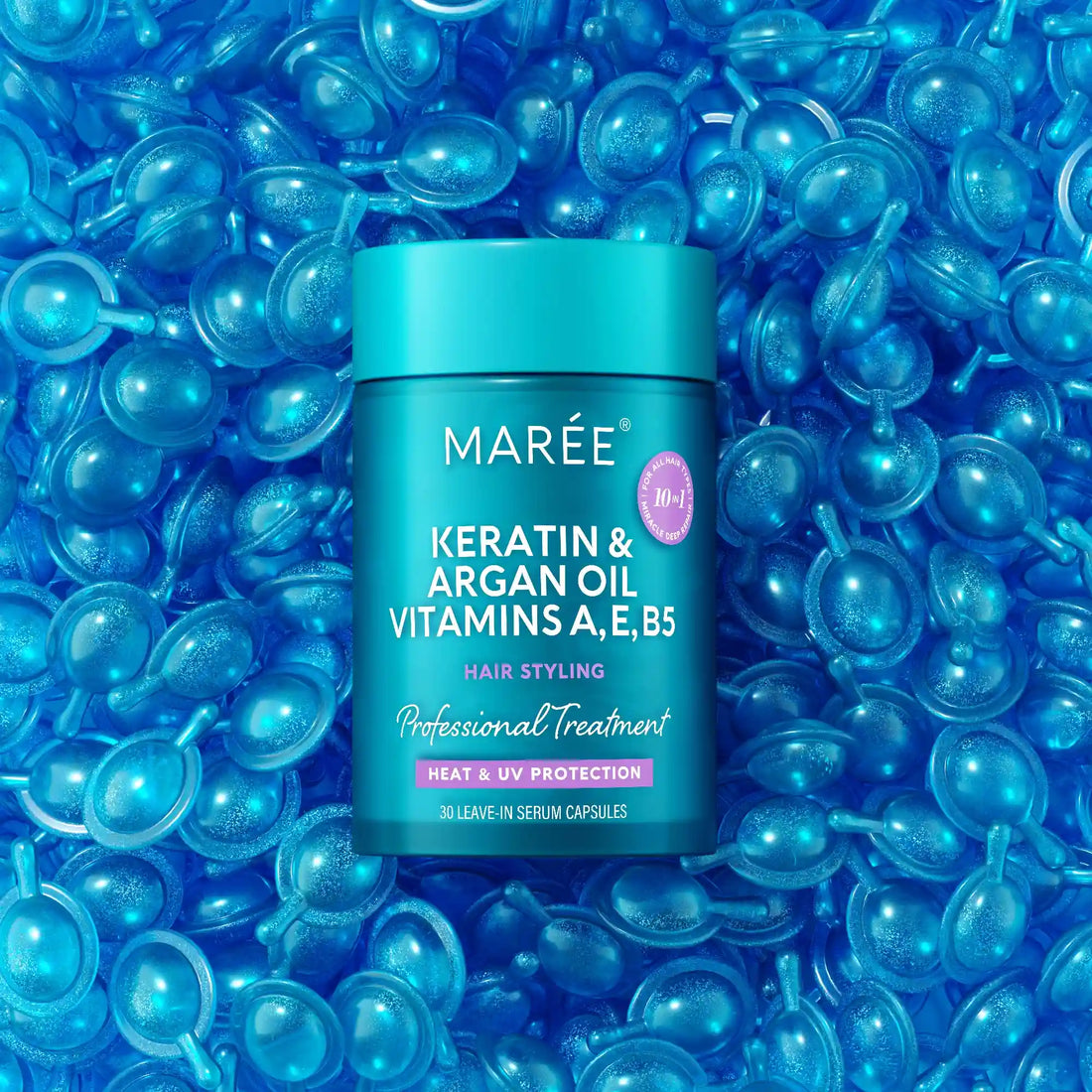 Keratin Oil Capsules for Frizz Control