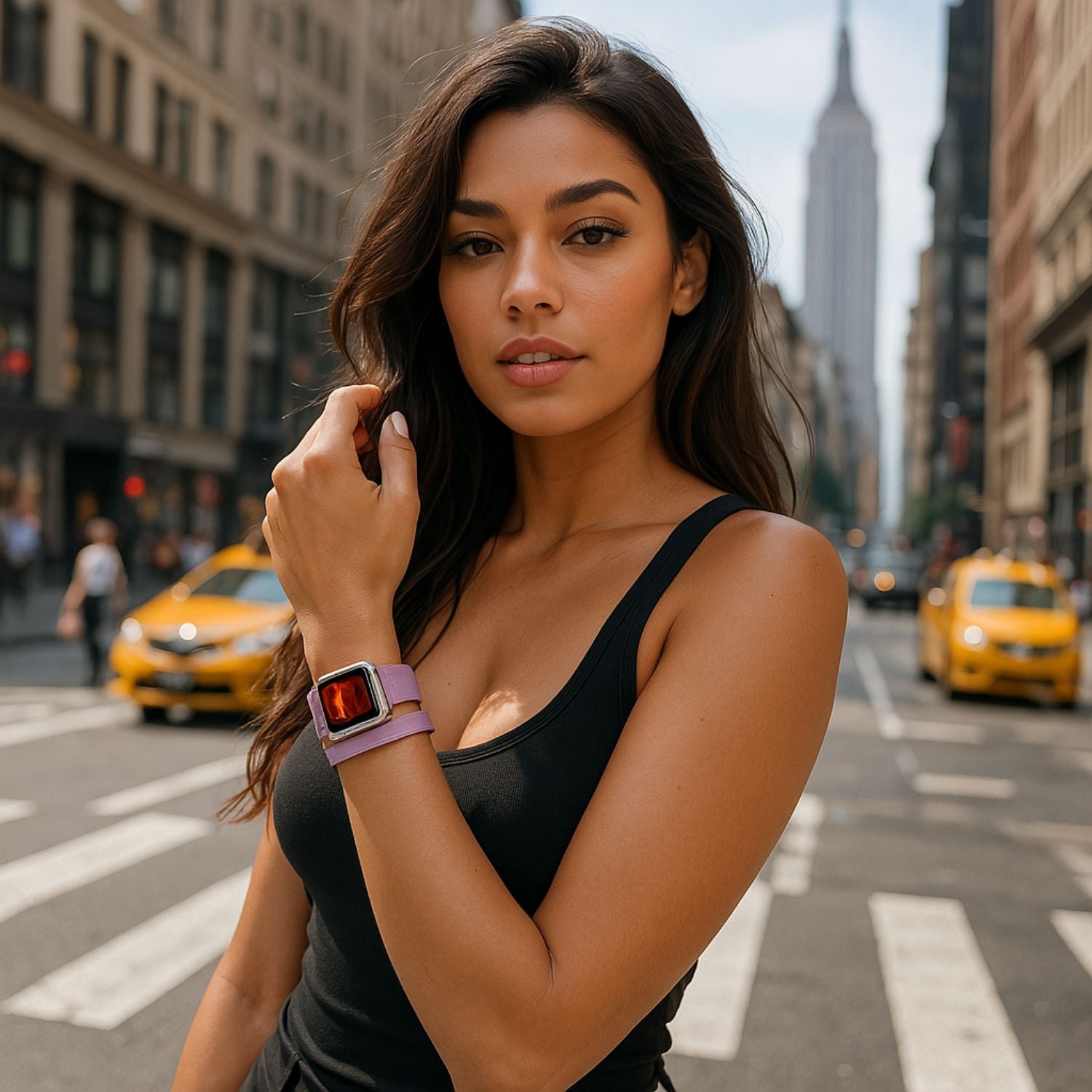 Luxury Double Wrap Rustic Brown Leather Apple Watch Band - San Diego