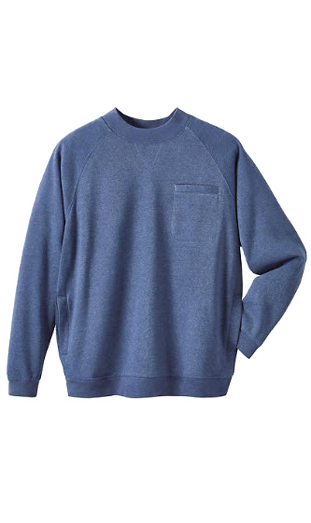 Men's 3-Pocket Fleece Sweatshirt with Raglan Seams