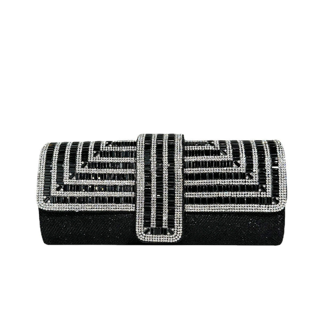 Full diamond flap shiny fashion chain clutch bag