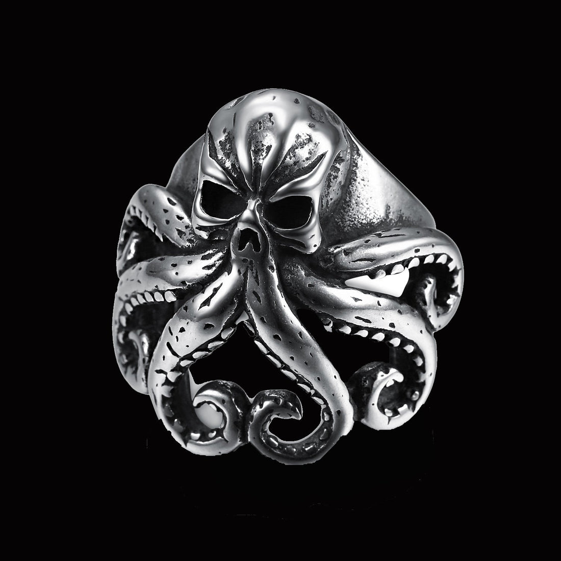 Pirate octopus tentacle punk style ring