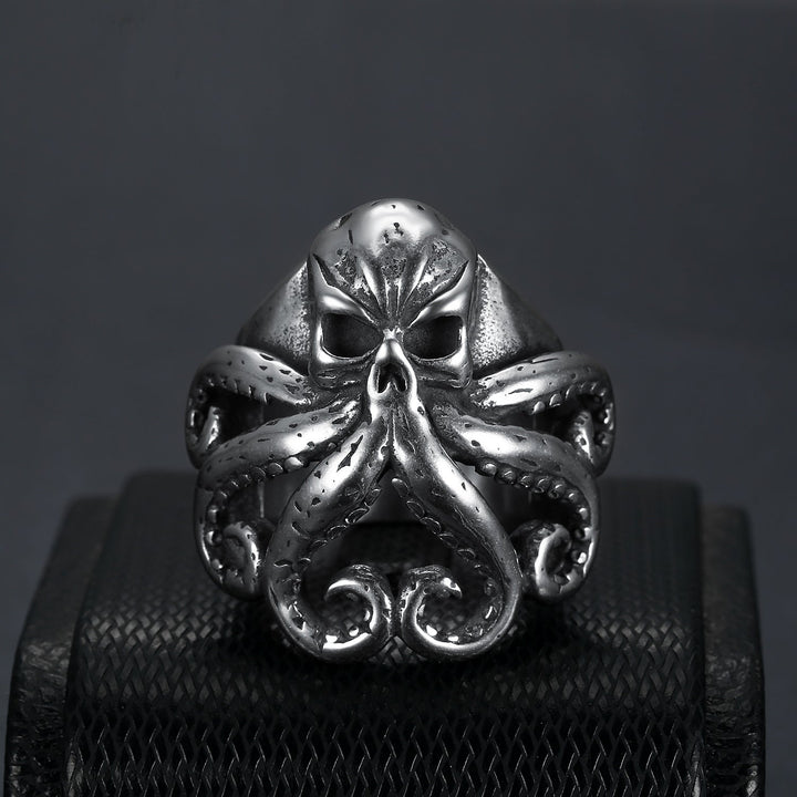 Pirate octopus tentacle punk style ring
