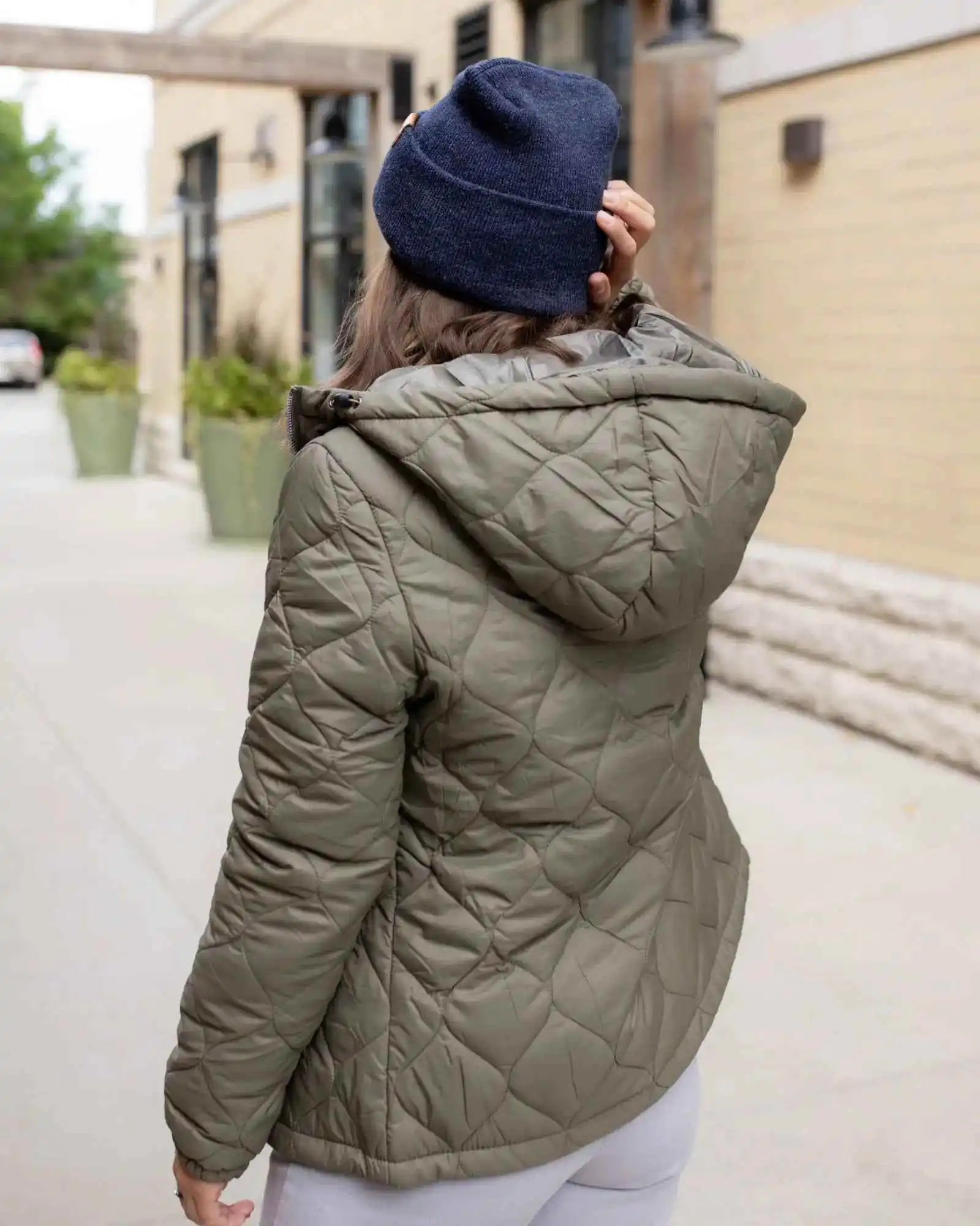 Patented H Stitch Cuffed Beanie, Denim Blue