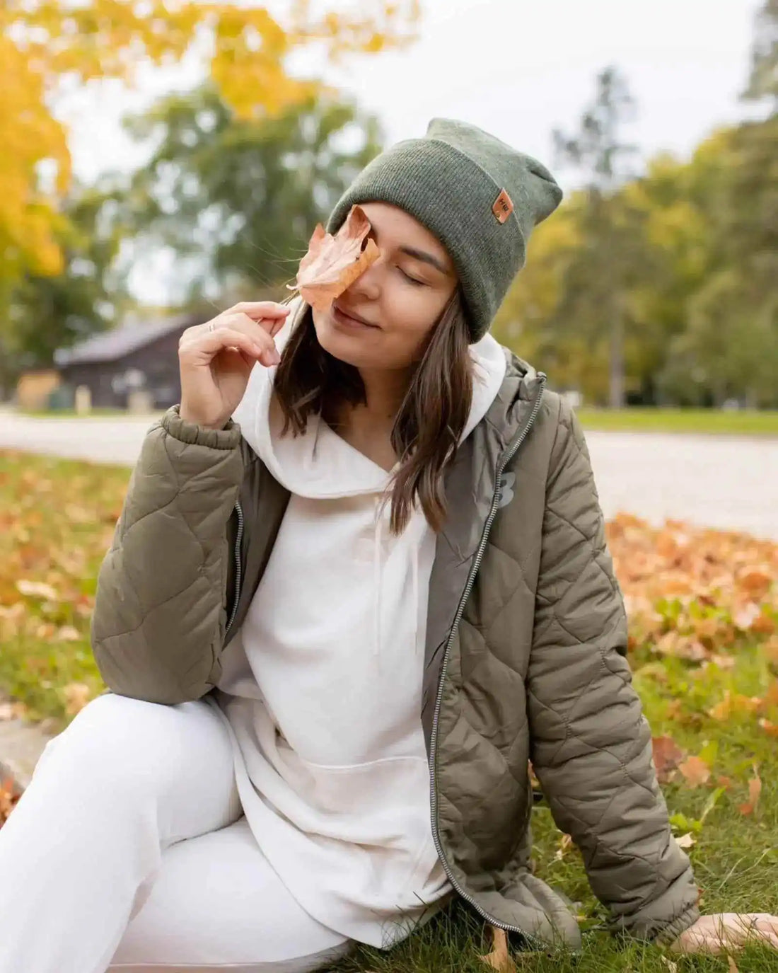 Patented H Stitch Cuffed Beanie, Forest Green