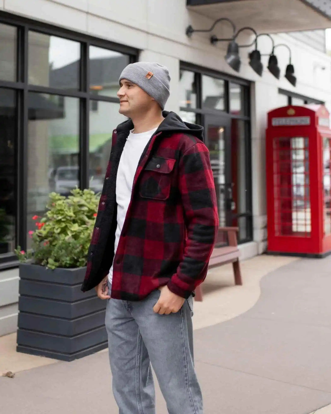 Patented H Stitch Cuffed Beanie, Koala Gray