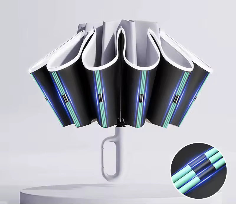 StormGuard Reverse Fold Travel Umbrella
