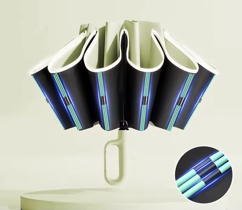 StormGuard Reverse Fold Travel Umbrella