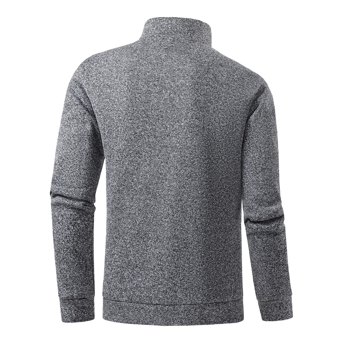 Autumn Men's Half-Zip Sweatshirts, Long-Sleeved Solid Color Pullovers, Turtlenecks, Streetwear, Winter Warm Jackets, Sports Coat