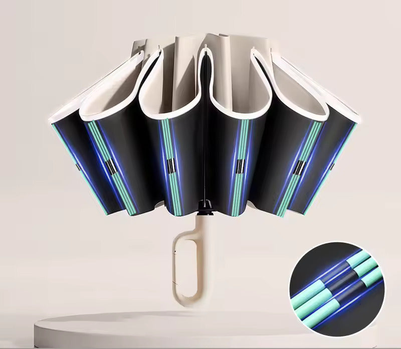 StormGuard Reverse Fold Travel Umbrella
