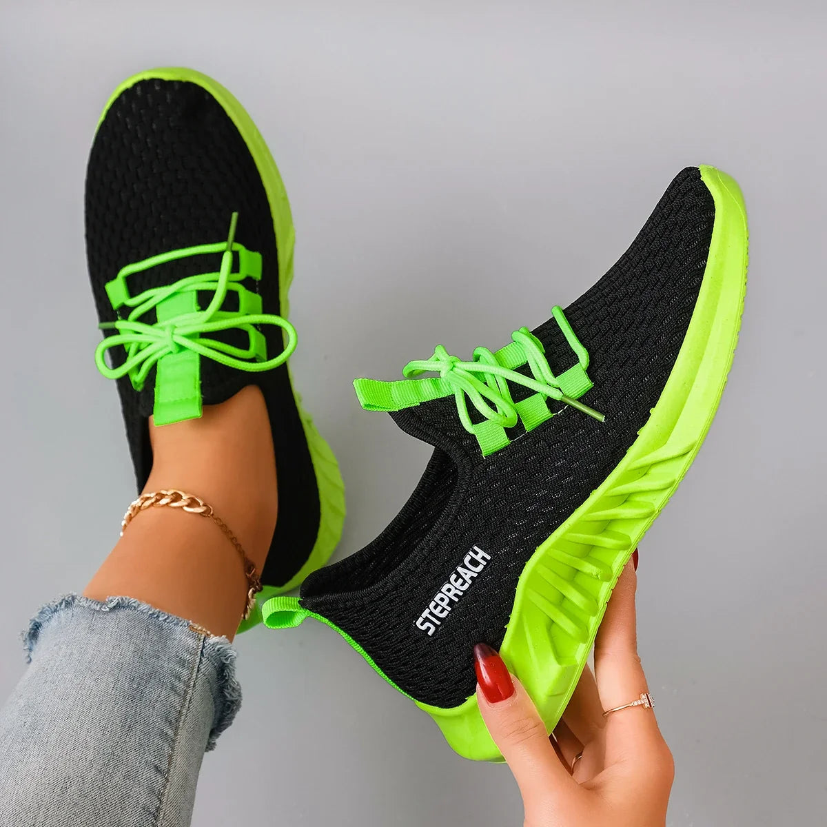 Women's Summer Breathable Mesh Flat Shoes, Women's Shoes, Casual Sneakers Shoes, Clearance Free Shipping
