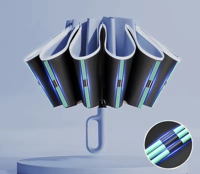 StormGuard Reverse Fold Travel Umbrella