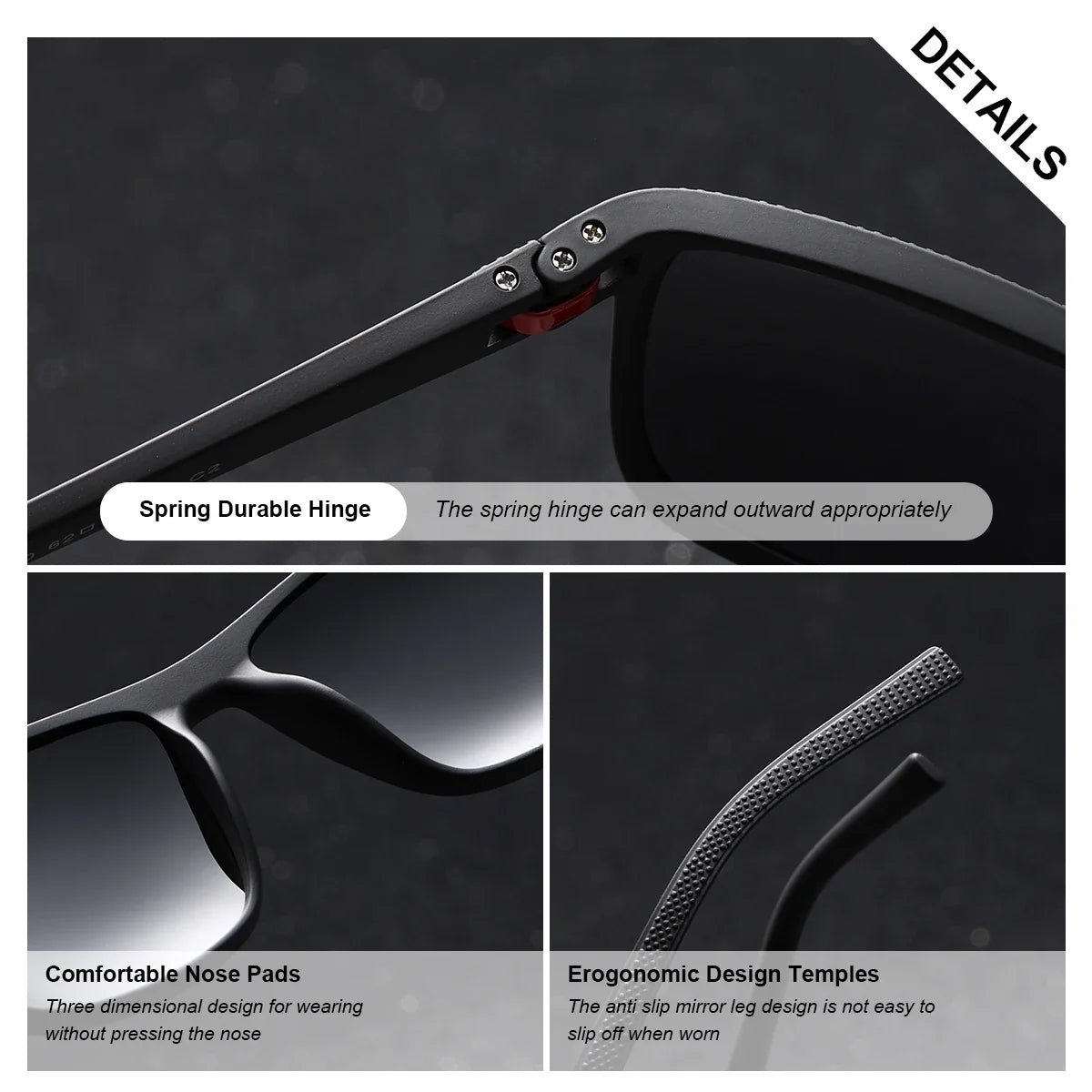 BARCUR Original Trendy White Pink Polarized Sunglasses Lightweight Comfort Square PC Eyewear for Women Sports UVA & UVB Protection Trendy Sun Glasses for Summer