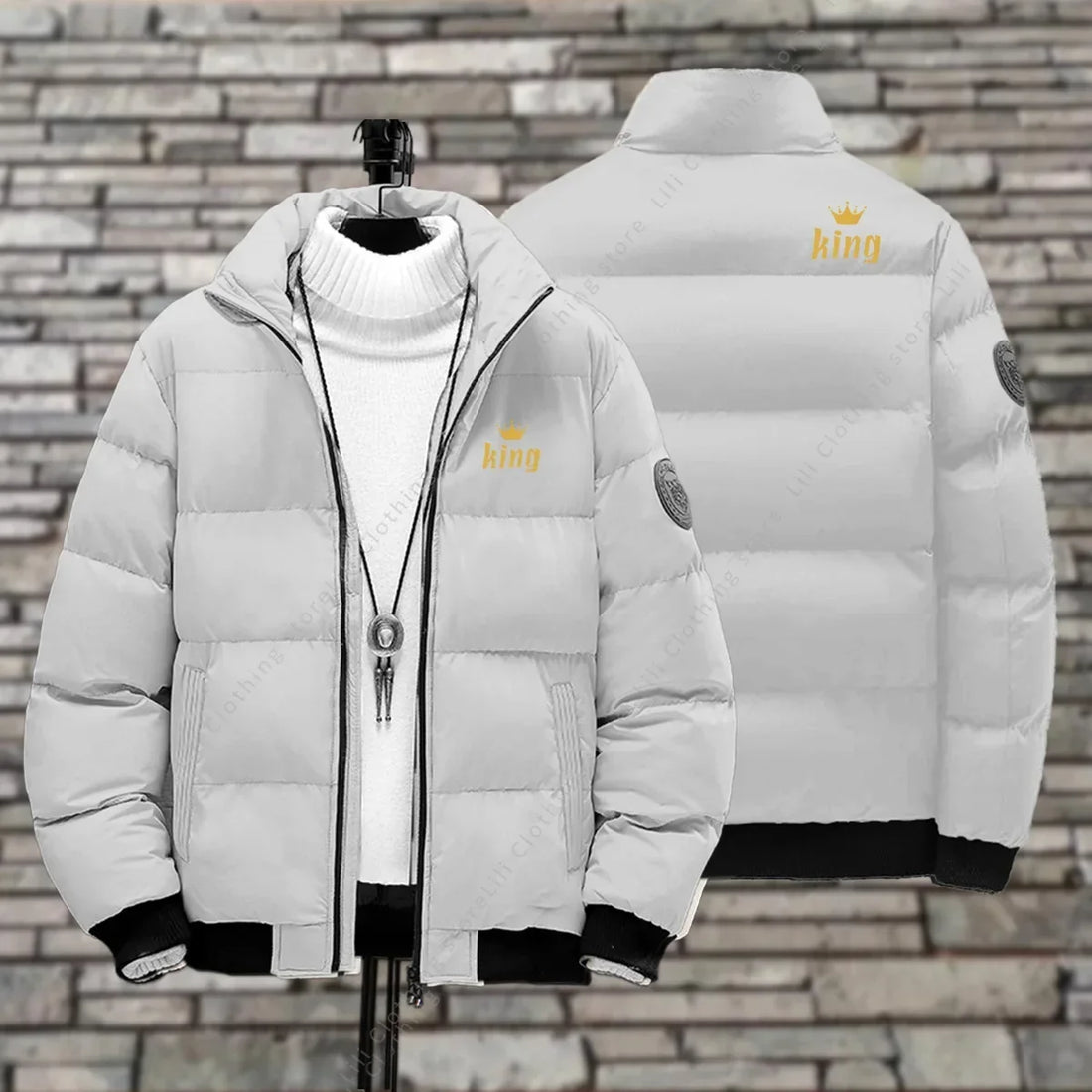 Puffer Jackets for Men Winter Jackets Down Coats 2026 New Stand Collar Padded Jackets Fashion Warm Man Lightweight Puffer Jacket