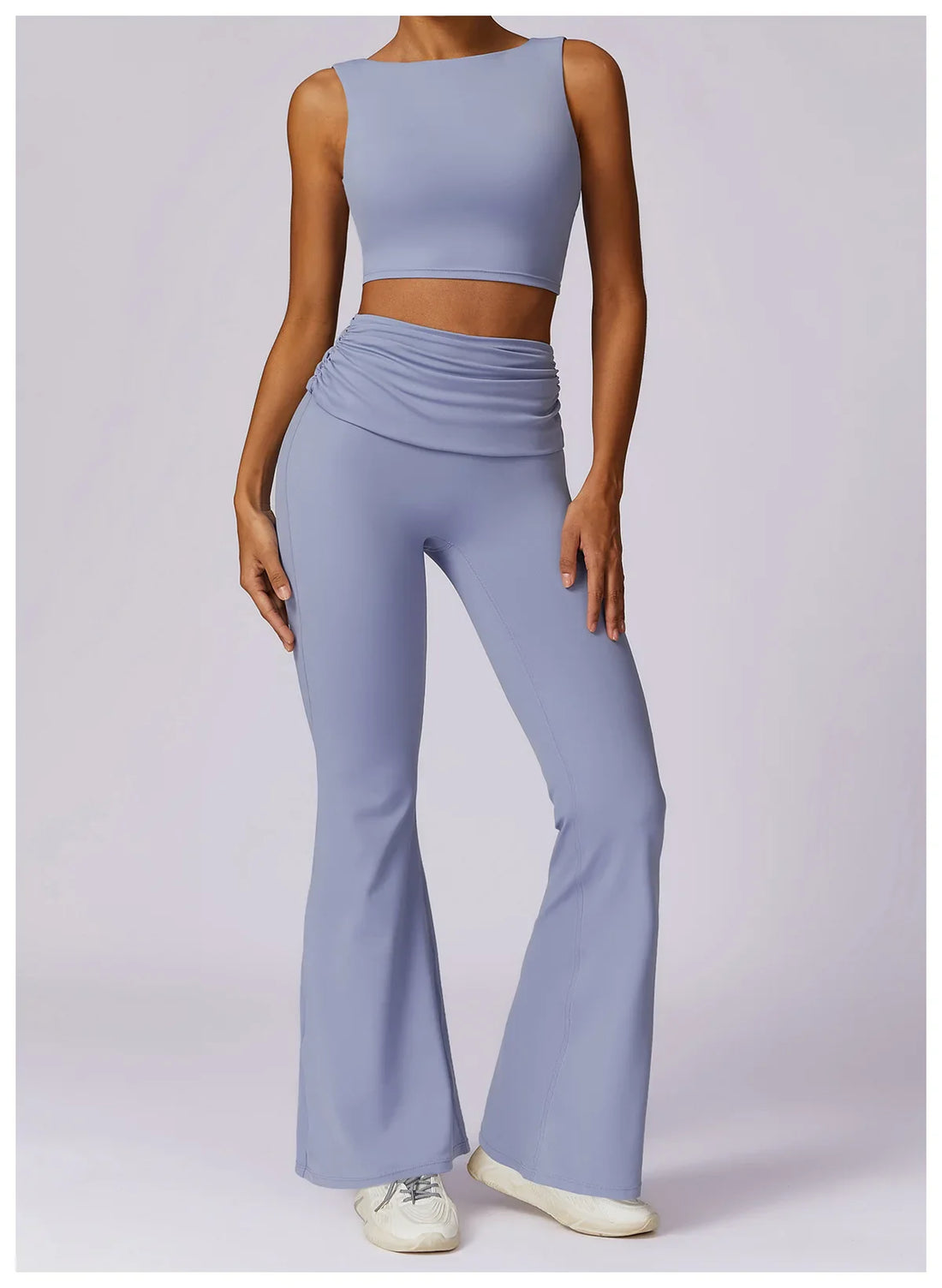 Elevate Activewear: Seamless Leggings & Top Set