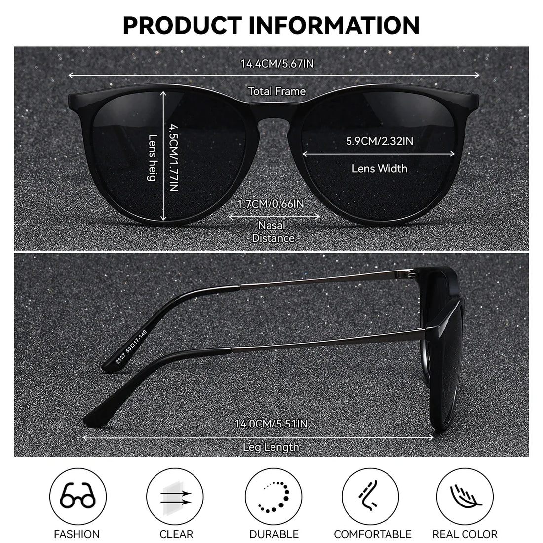 BARCUR Sunglasses Women’s Leopard Print Two-Tone Cat Eye Fashion Glasses – Trendy Polarized UV400 Gradient TAC Lenses for Summer Travel & Outdoor Activities