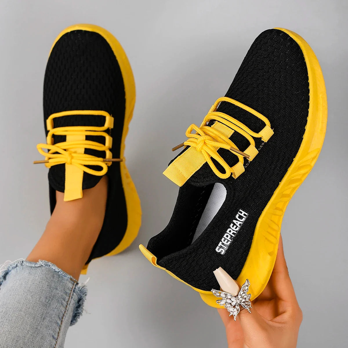 Women's Summer Breathable Mesh Flat Shoes, Women's Shoes, Casual Sneakers Shoes, Clearance Free Shipping