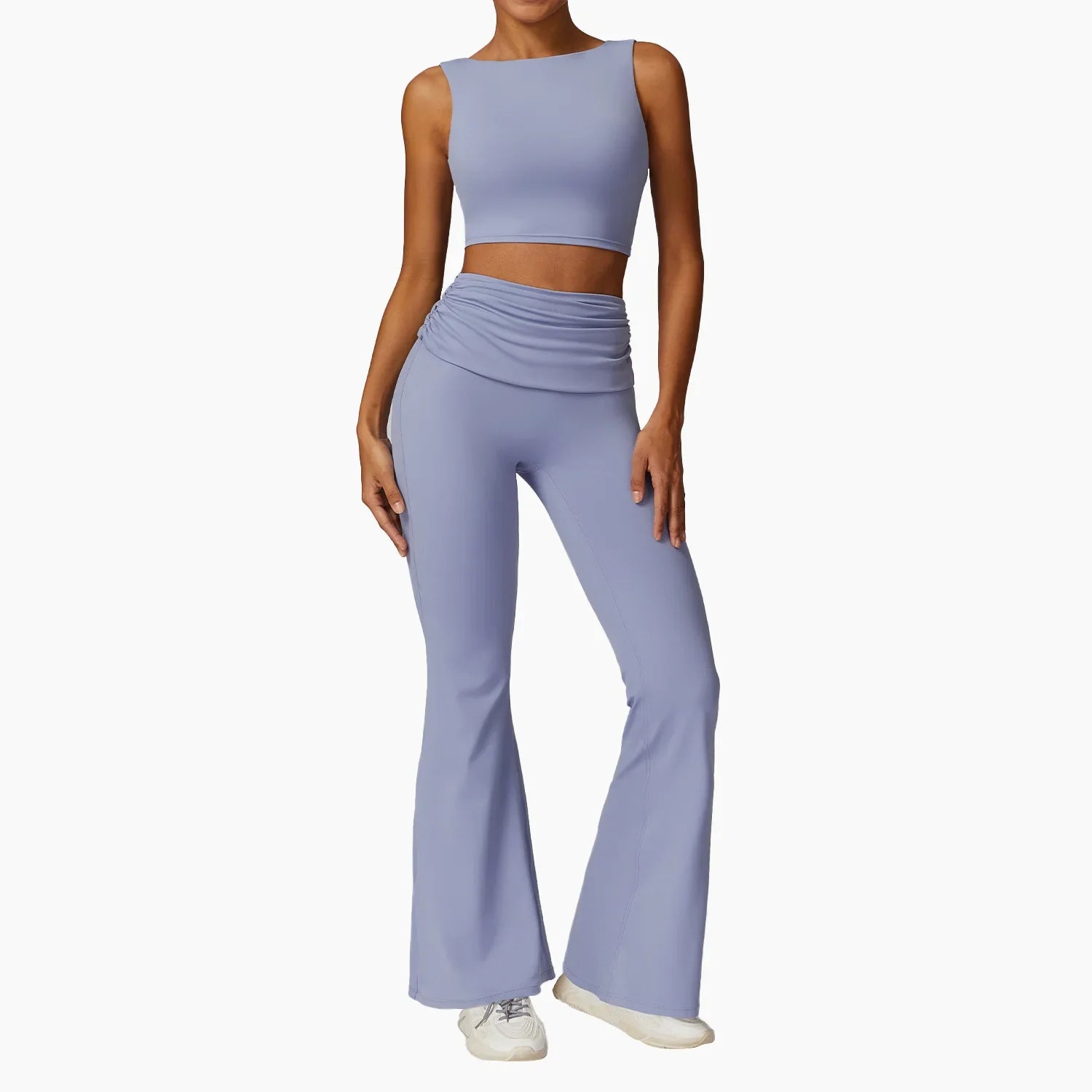 Elevate Activewear: Seamless Leggings & Top Set