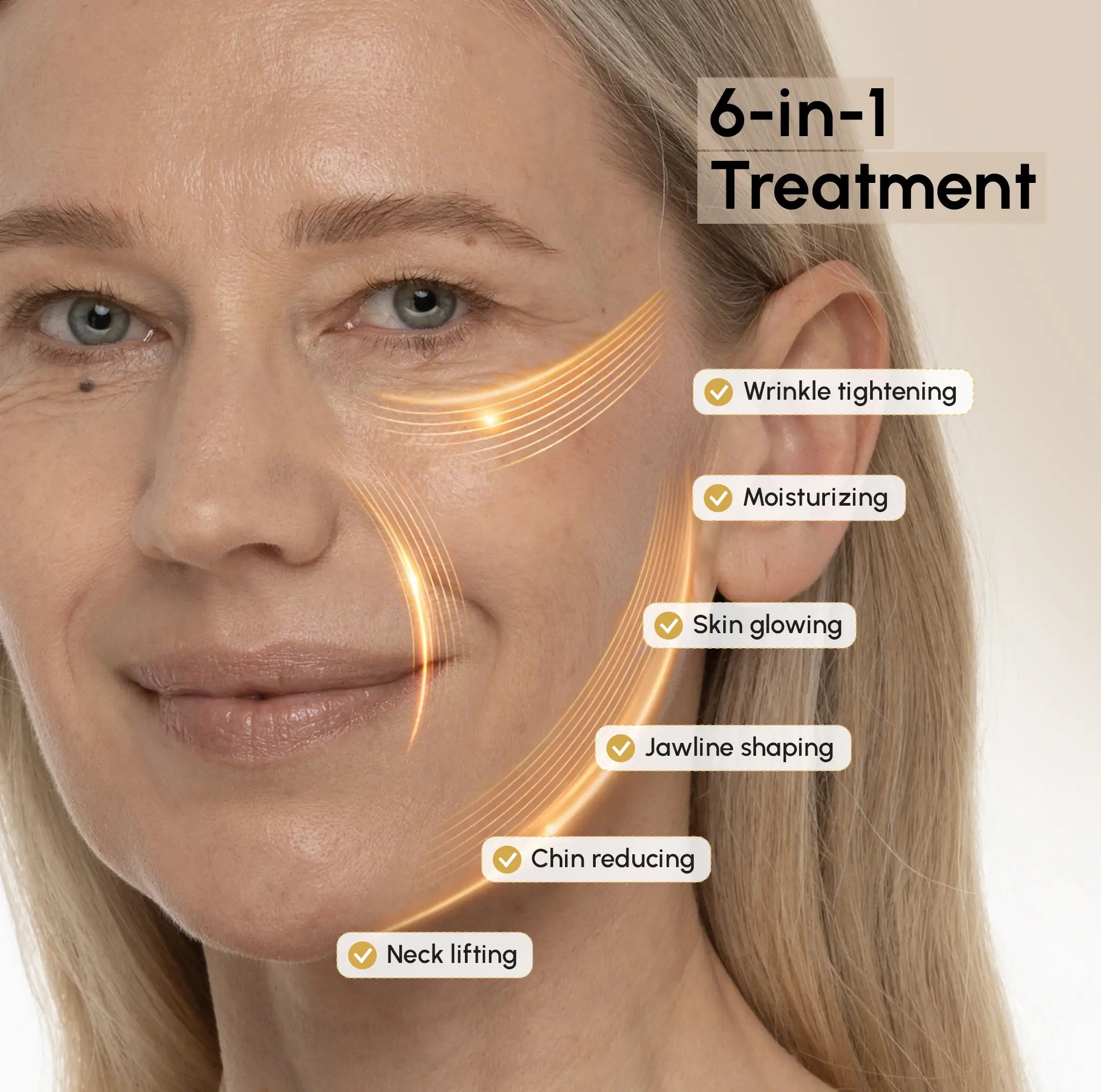 24K Gold V-Line Lifting Mask 20 PCS