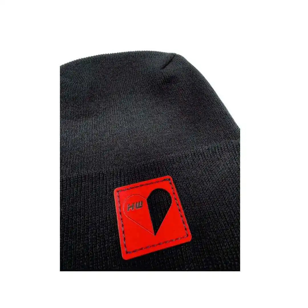 Valentine's Day H Stitch Beanie, You Complete Me, Black