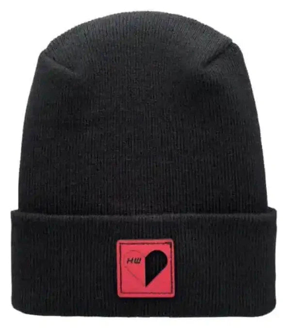 Valentine's Day H Stitch Beanie, You Complete Me, Black