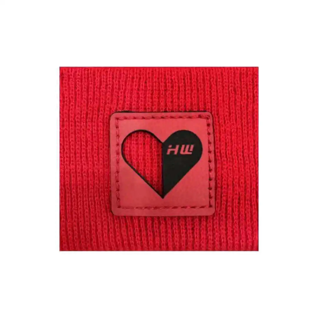 Valentine's Day H Stitch Beanie, You Complete Me, Scarlet Red