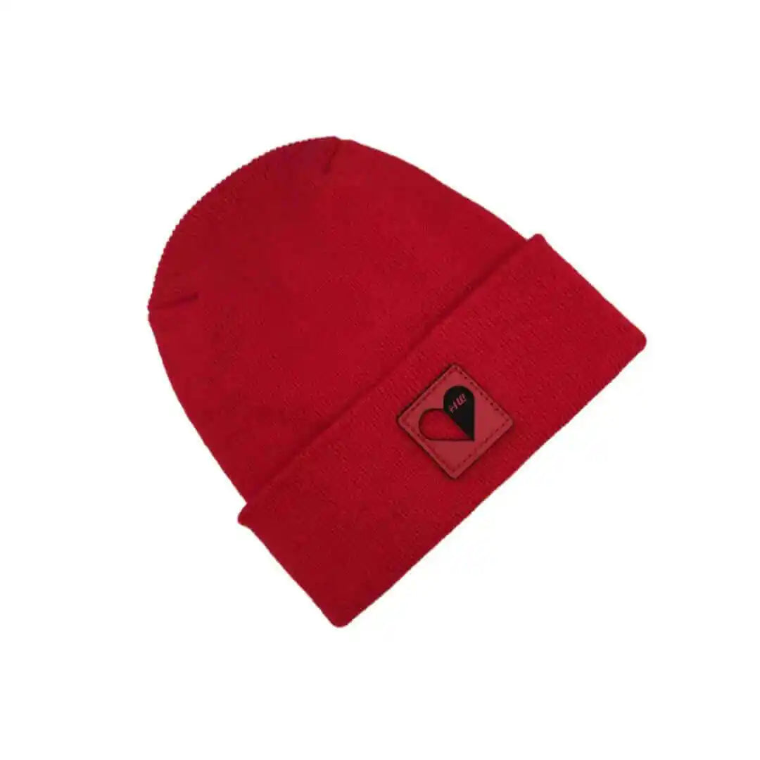 Valentine's Day H Stitch Beanie, You Complete Me, Scarlet Red
