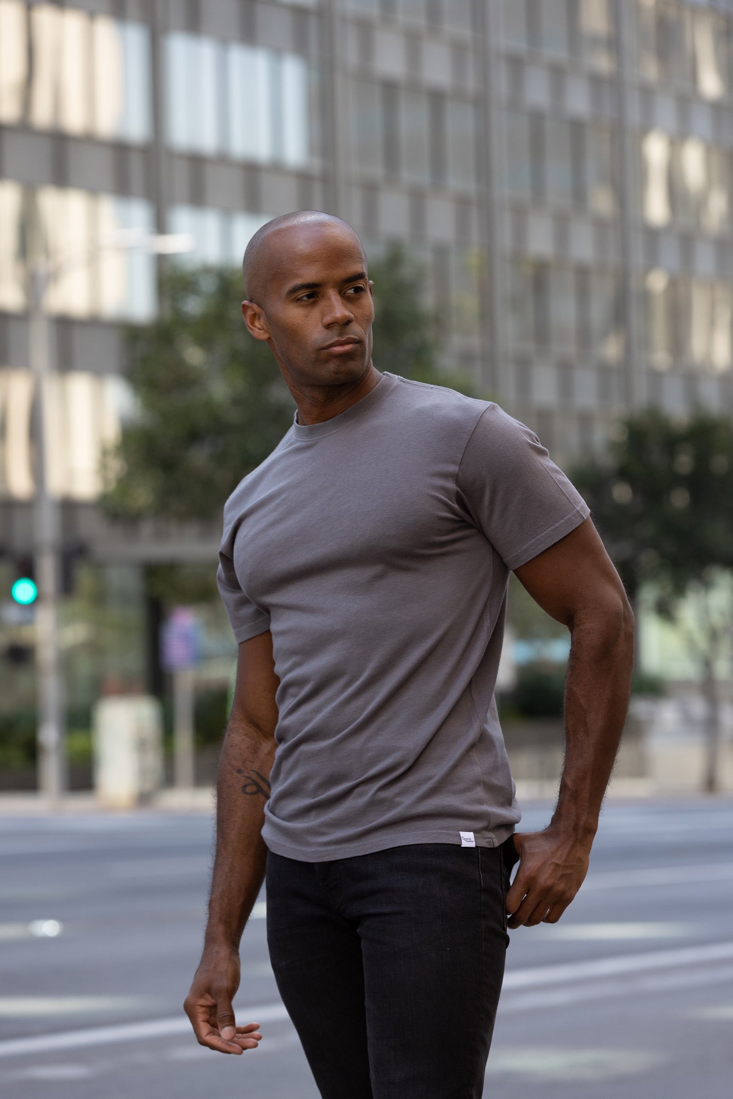 Men’s Bamboo Organic Cotton Classic Short Sleeve Casual T-Shirt