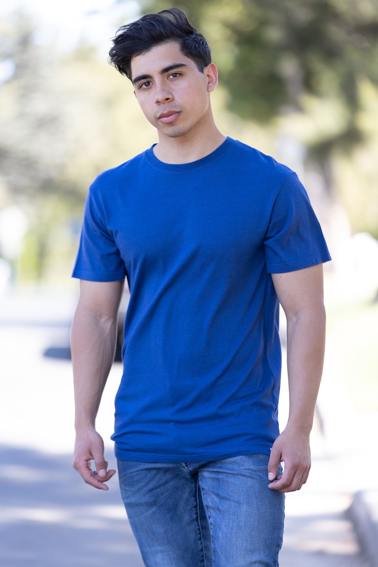 Men’s Bamboo Organic Cotton Classic Short Sleeve Casual T-Shirt
