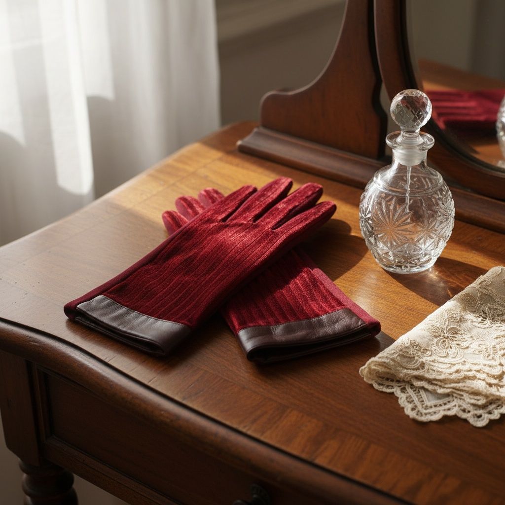 Winter Leather Touchscreen Gloves Stylish Casual Fur Stripe Accessory