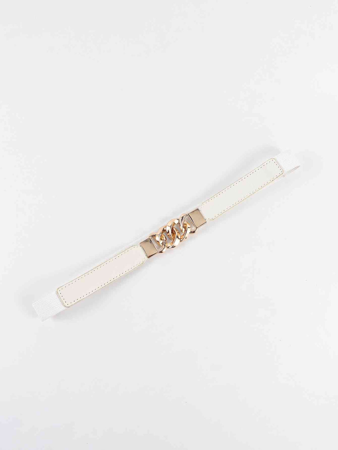 ElegantStyle Zinc Alloy Buckle Stylish Elastic PU Fashion Belt