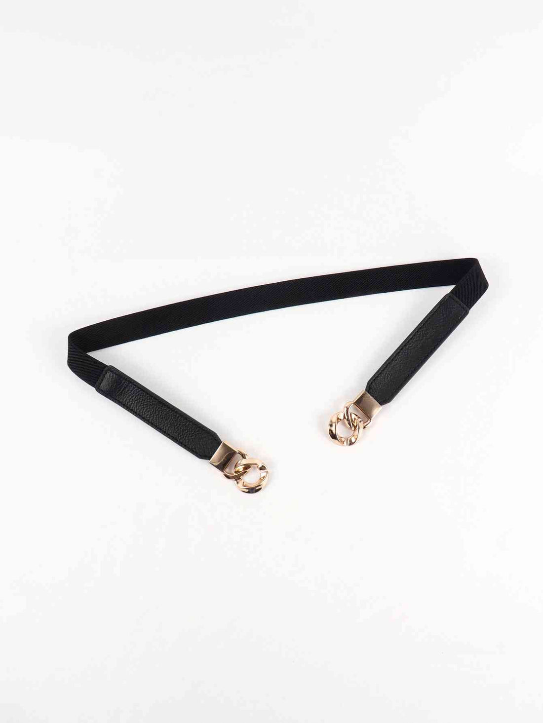 ElegantStyle Zinc Alloy Buckle Stylish Elastic PU Fashion Belt