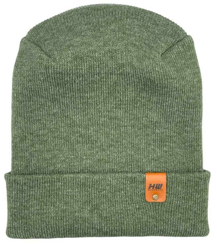 Patented H Stitch Cuffed Beanie, Forest Green