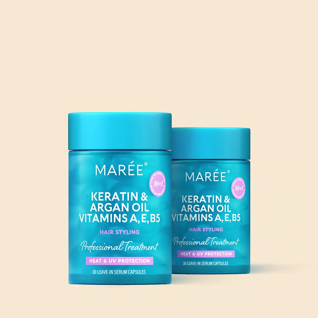 Keratin Oil Capsules for Frizz Control