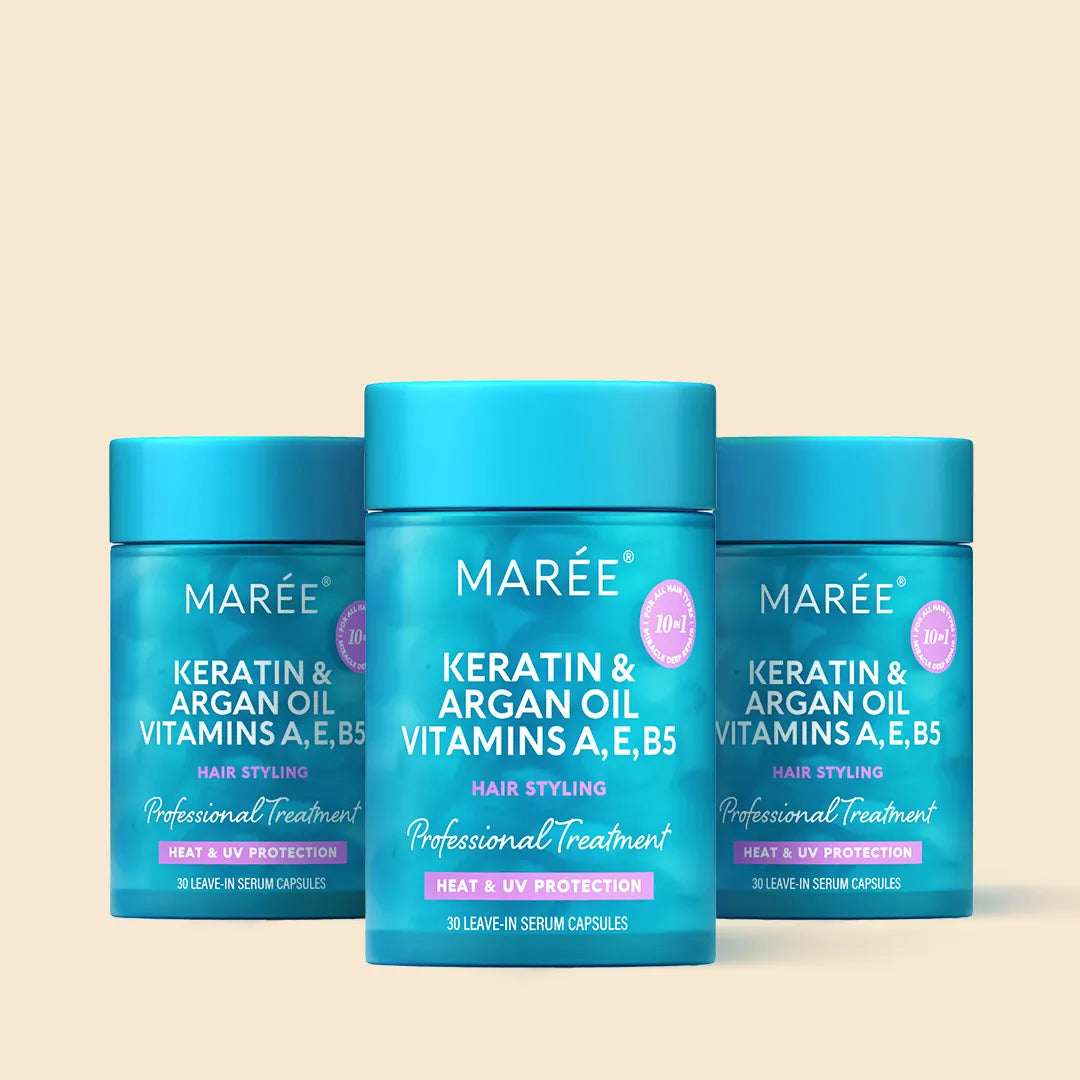 Keratin Oil Capsules for Frizz Control