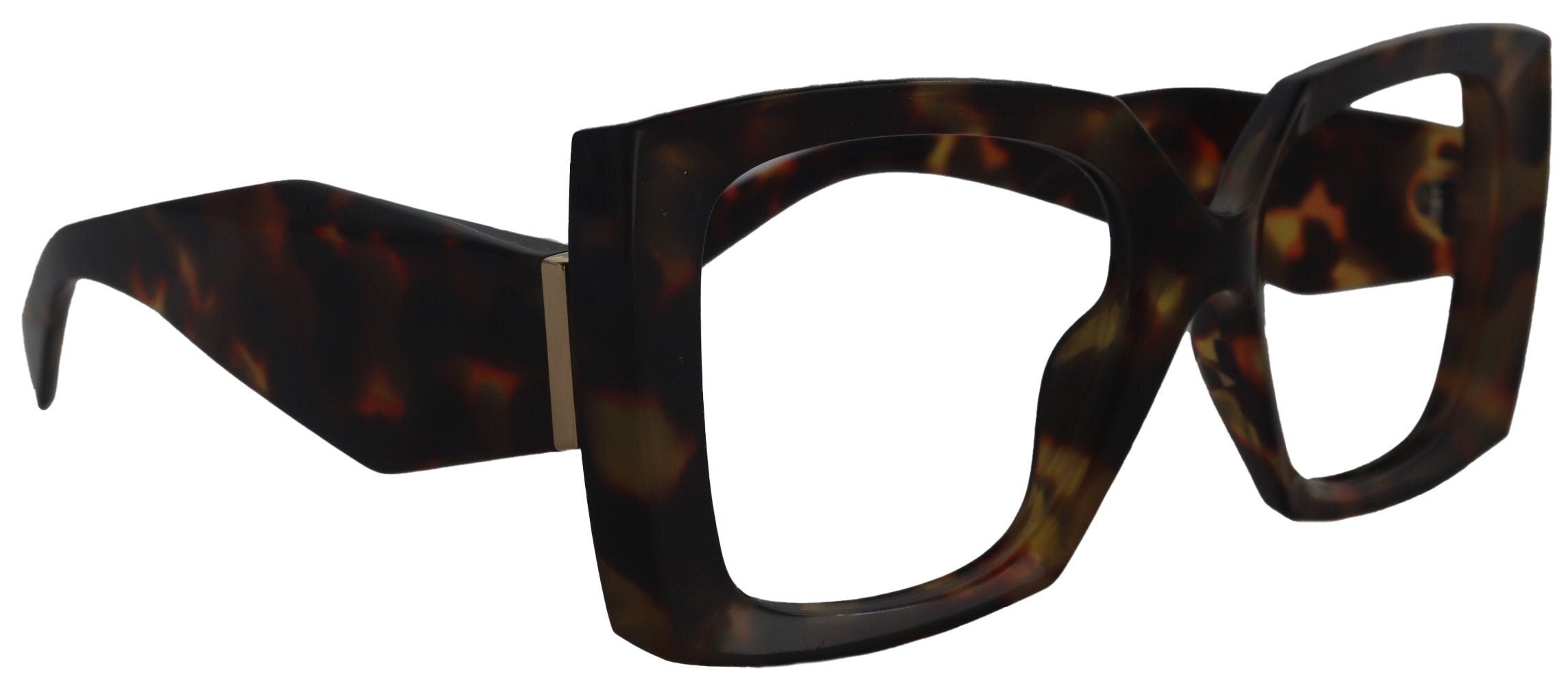 Penelope Tortoiseshell   Large Oversized Reading Glasses, Women Readers, High-End Reading Magnifying eyeglasses,  Big Square Optical Frames