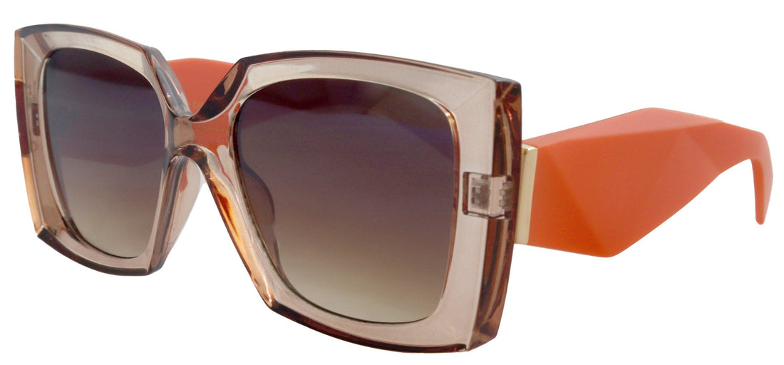 Penelope, High-End Line Bifocal (Clear On Top) Sun Readers for Women OR Non-Bifocal Readers Sunglasses (Orange light Brown) NY Fifth Avenue