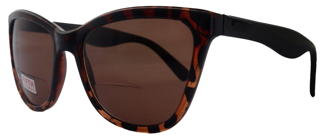 Eleanor, High-End Line Bifocal (Clear On Top) Sun Readers for Women OR Non-Bifocal Readers Sunglasses (Brown Tortoiseshell ) NY Fifth Avenue