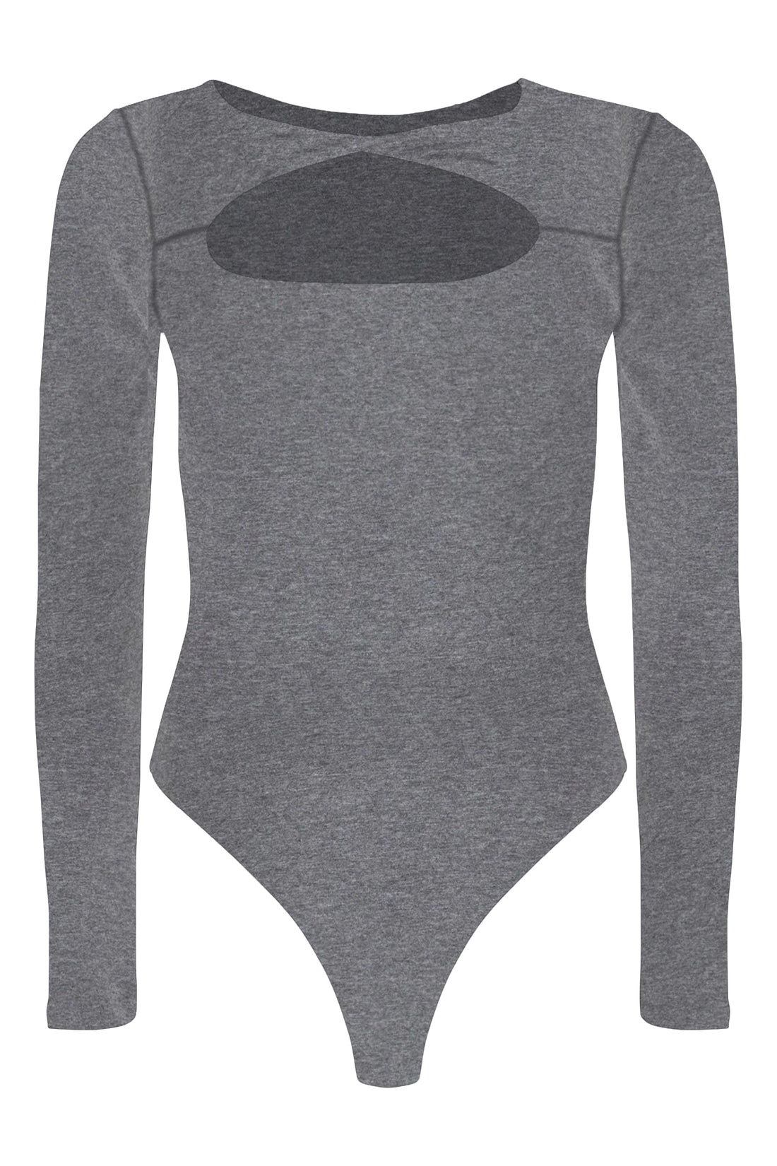 Whitney Cotton Long Sleeve Cutout Twist Bodysuit