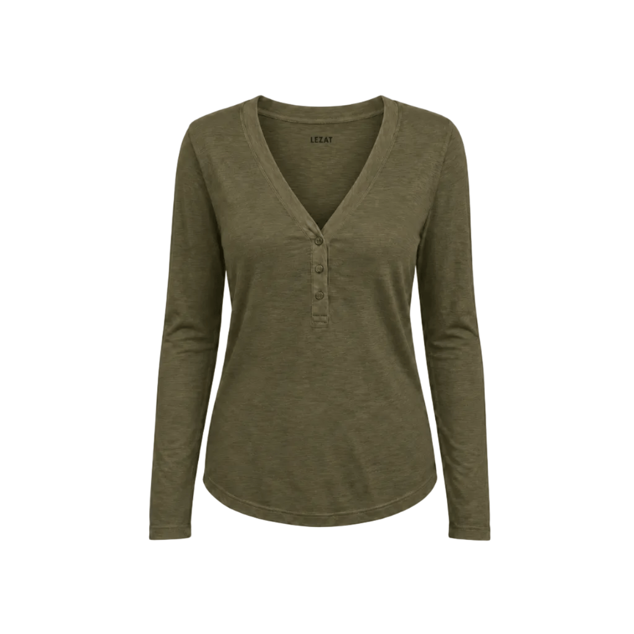 Monroe Organic Cotton Henley Long Sleeve