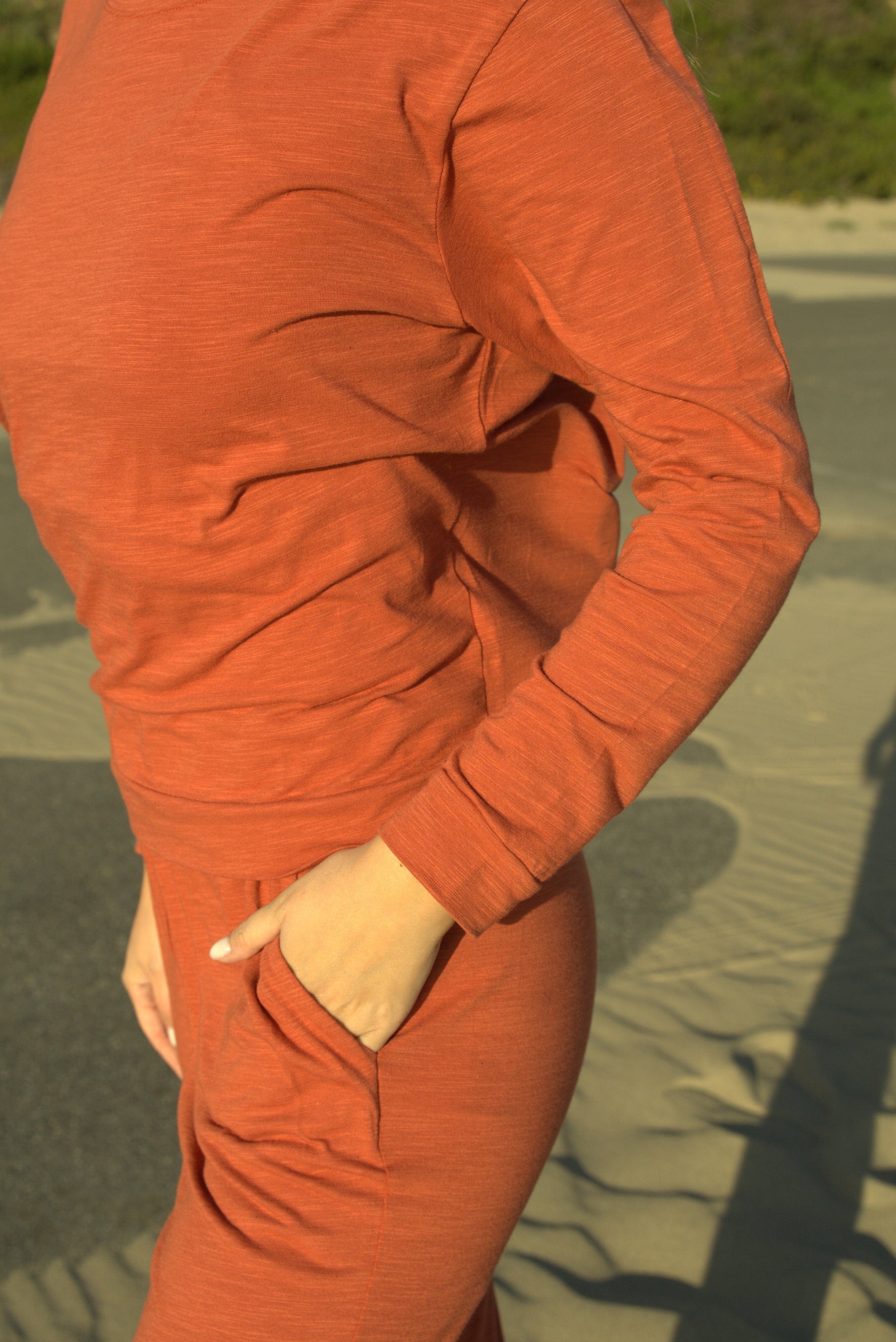 Tegan Organic Cotton Long Sleeve Pullover