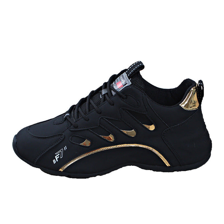 Luxury Men’s Leather Sneakers Comfortable Casual Platform Running Shoes