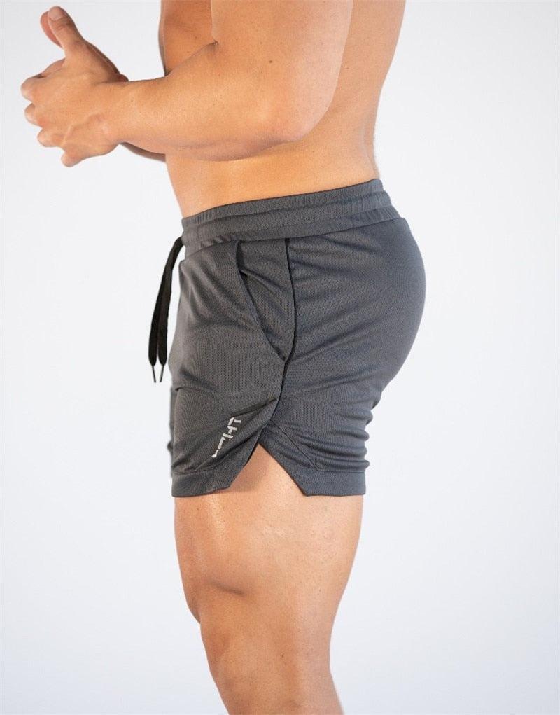 Men’s Quick-Drying Compression Gym Running Workout Shorts With Pockets