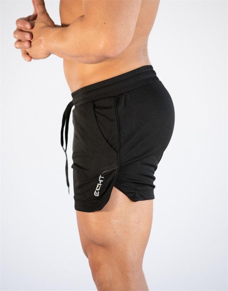 Men’s Quick-Drying Compression Gym Running Workout Shorts With Pockets