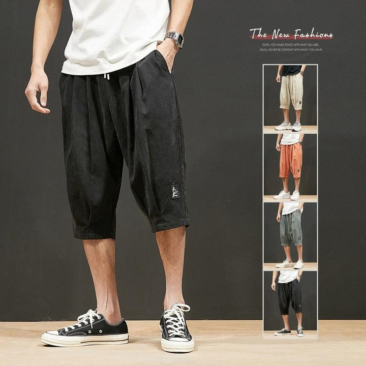 Men Summer Loose Casual Shorts Men Breathable Embroidery Straight Leg Motion Short Pants Plus Size Jogging Fitness Beach Shorts Striped Jogging Bottoms Summer Training Trousers with Pockets